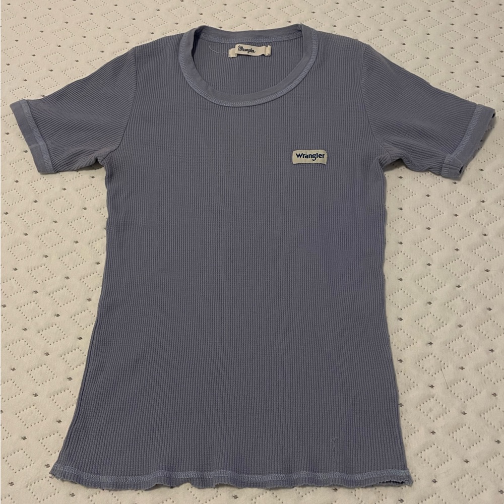 Wrangler Waffle Knit Lilac Short Sleeve T-Shirt Girl’s 10